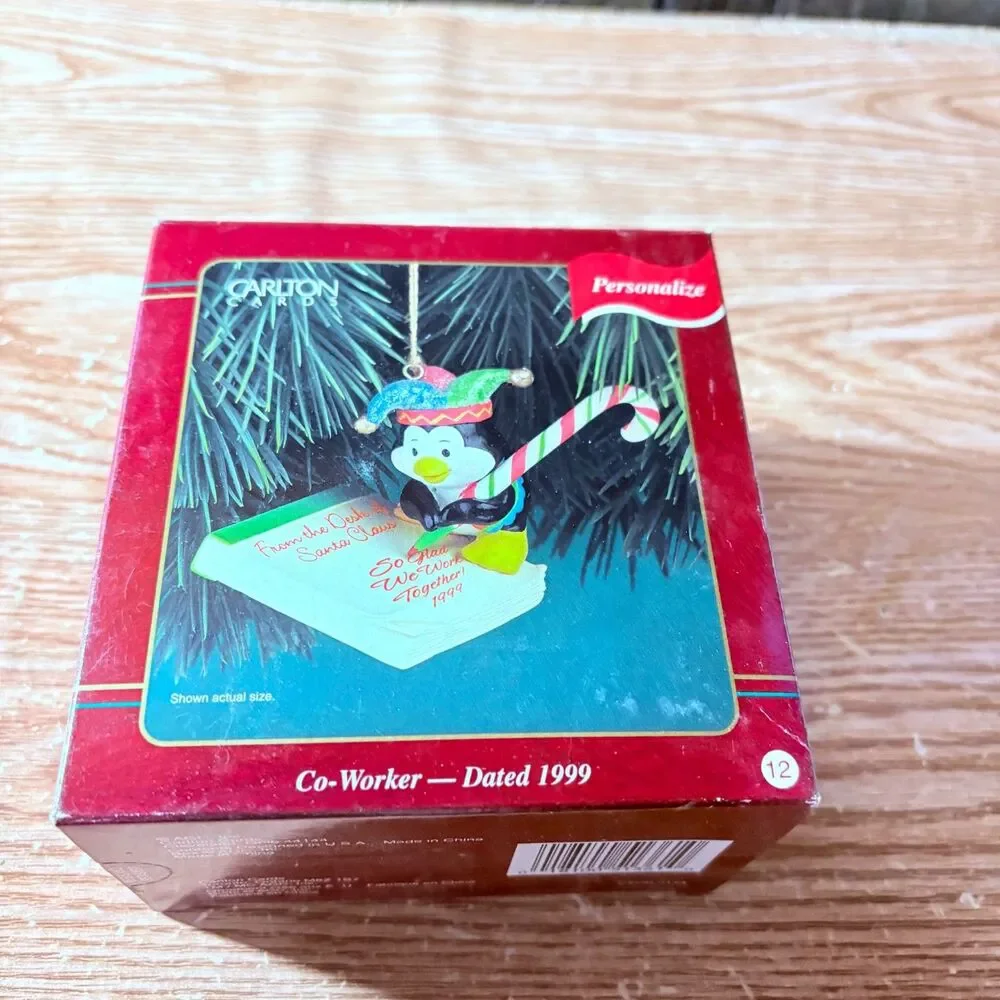 Co-Worker Dated 1999 Personlize Christmas Ornaments  Hallmark